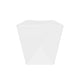 16 oz PE Coated Square Oyster Pail (White) - 500/Case