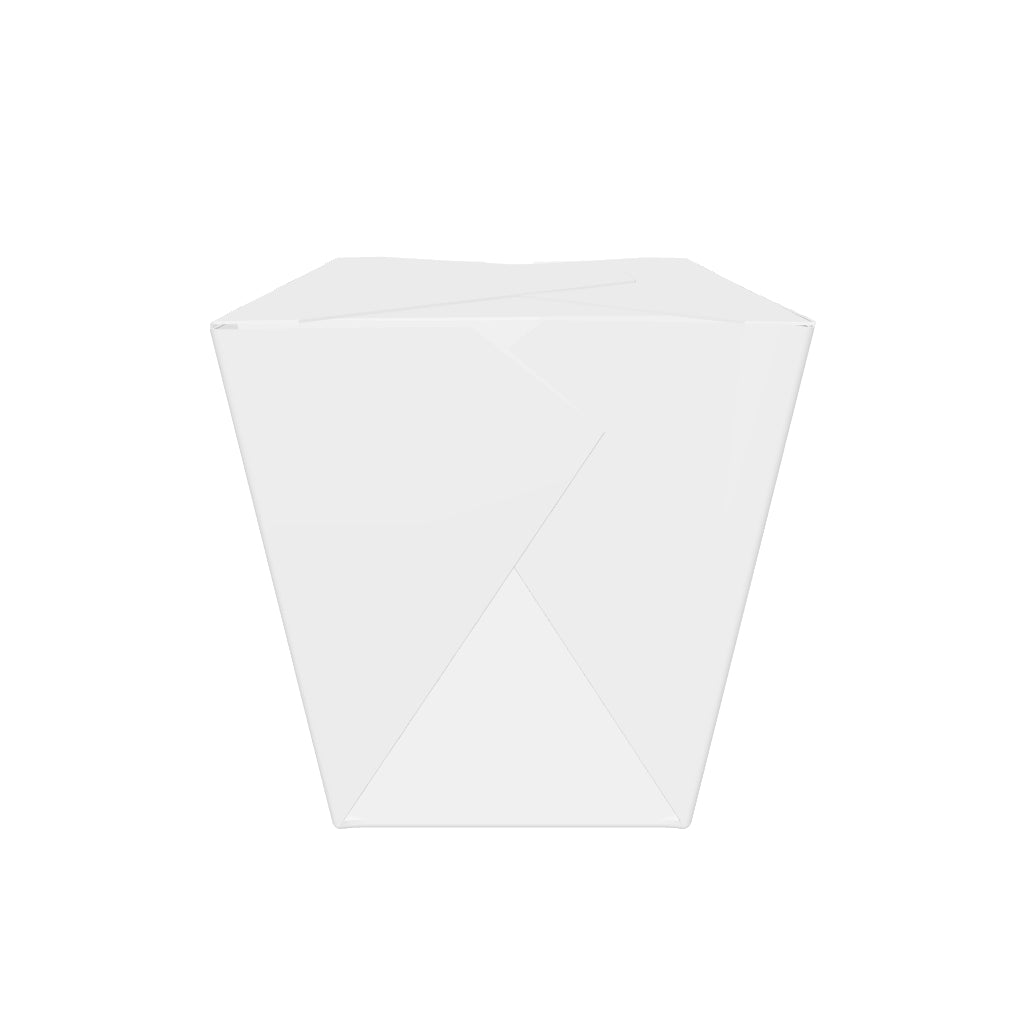 26 oz PE Coated Square Oyster Pail (White) - 500/Case