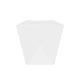 26 oz PE Coated Square Oyster Pail (White) - 500/Case