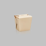 32 oz PE Coated Square Oyster Pail (Bamboo) - 500/Case