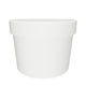 12 oz Double Coated PE Paper Food Cup w/ Paper Lid Combo (White) - 250/Case