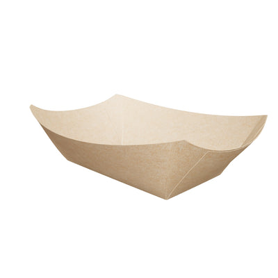 8 oz PE Coated Paper Food Tray (Kraft) - 1000/Case