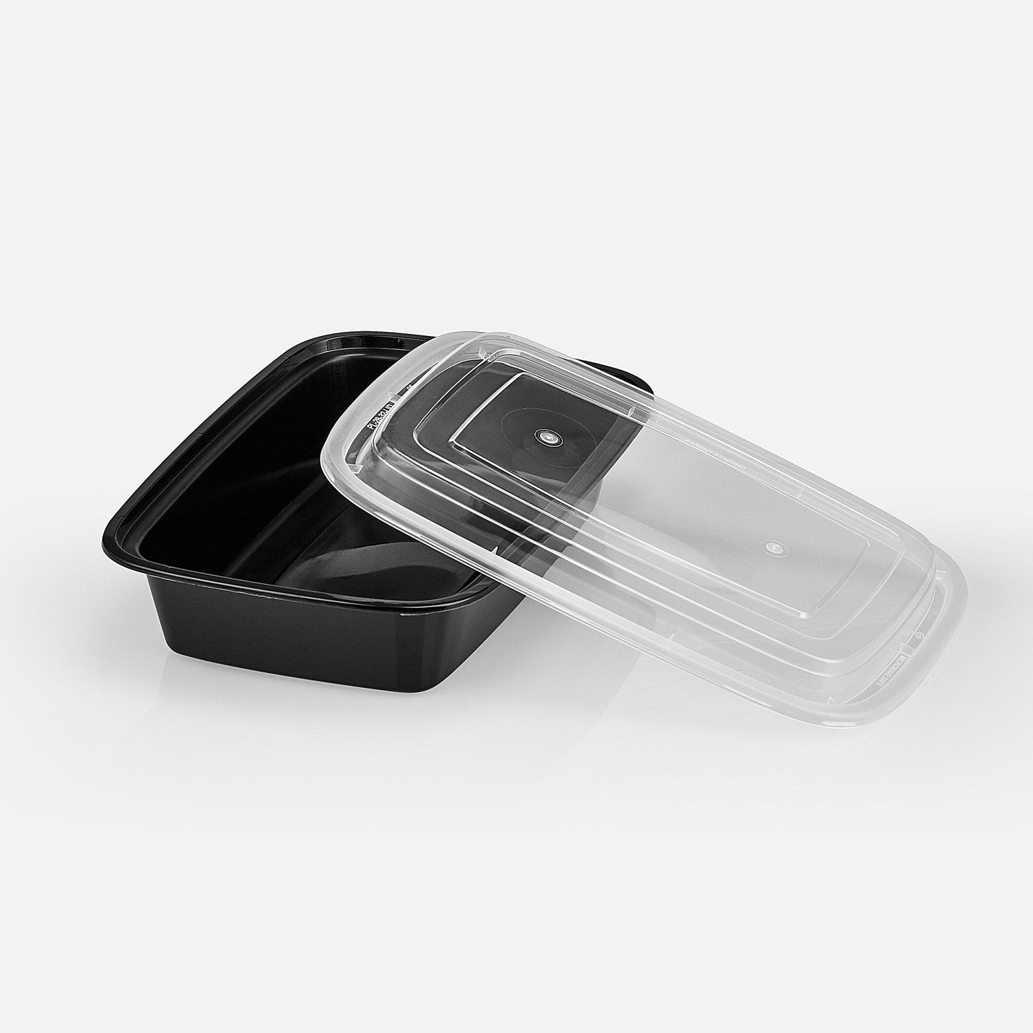 32 oz Value 8" x 6" Oblong Microwavable Combo (Black) - 150/Case - ReztaurantDirect 