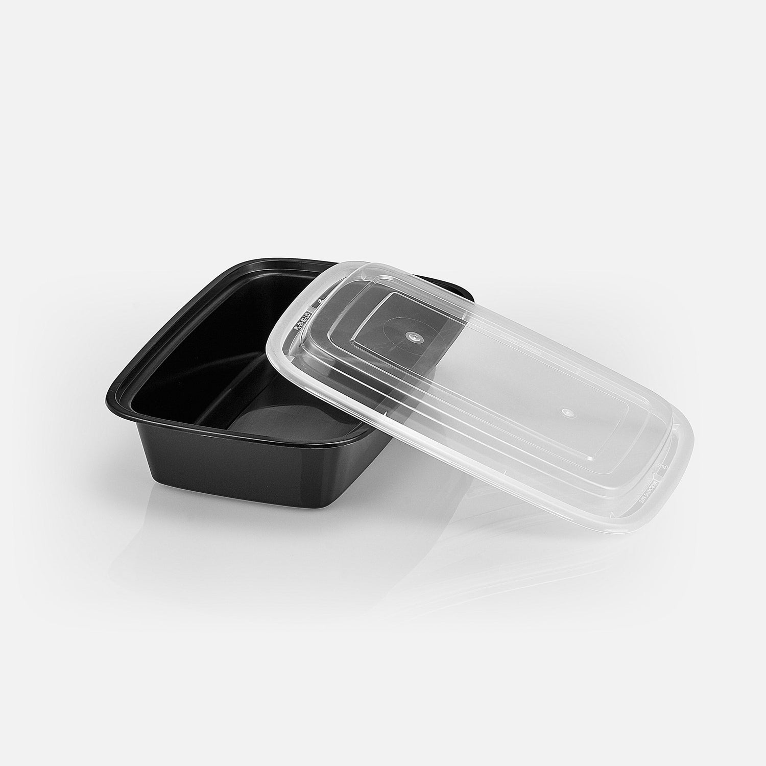 38 oz Value 8" x 6" Oblong Microwavable Combo (Black) - 150/Case - ReztaurantDirect 