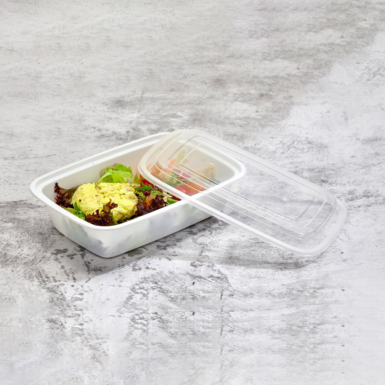 38 oz Value 8" x 6" Oblong Microwavable Combo (White) - 150/Case - ReztaurantDirect 