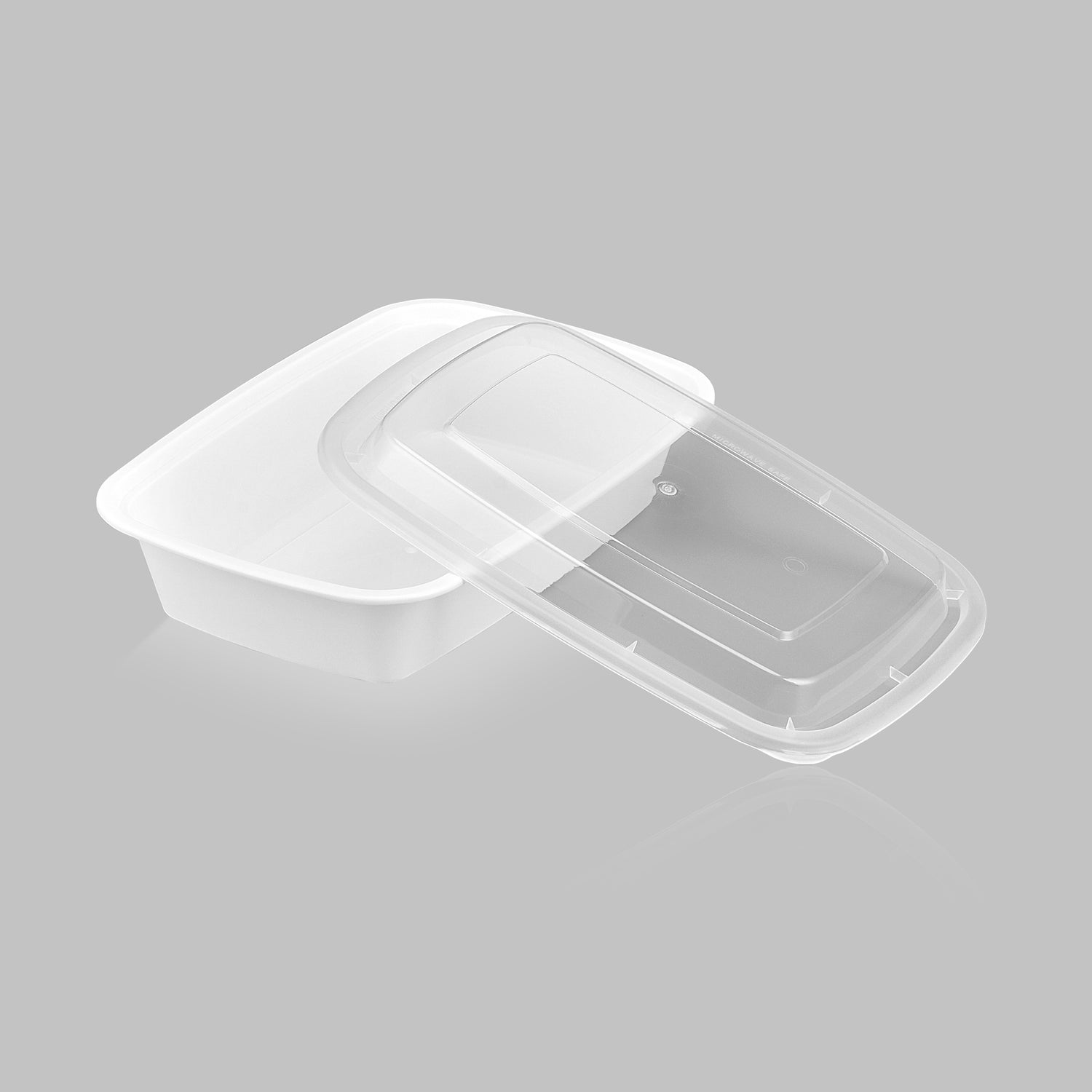 24 oz Value 7" x 5" Rectangular Microwavable Combo (White) - 150/Case - ReztaurantDirect 