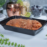 28 oz Value 8" x 6" Rectangular Microwavable Combo (Black) - 150/Case - ReztaurantDirect 