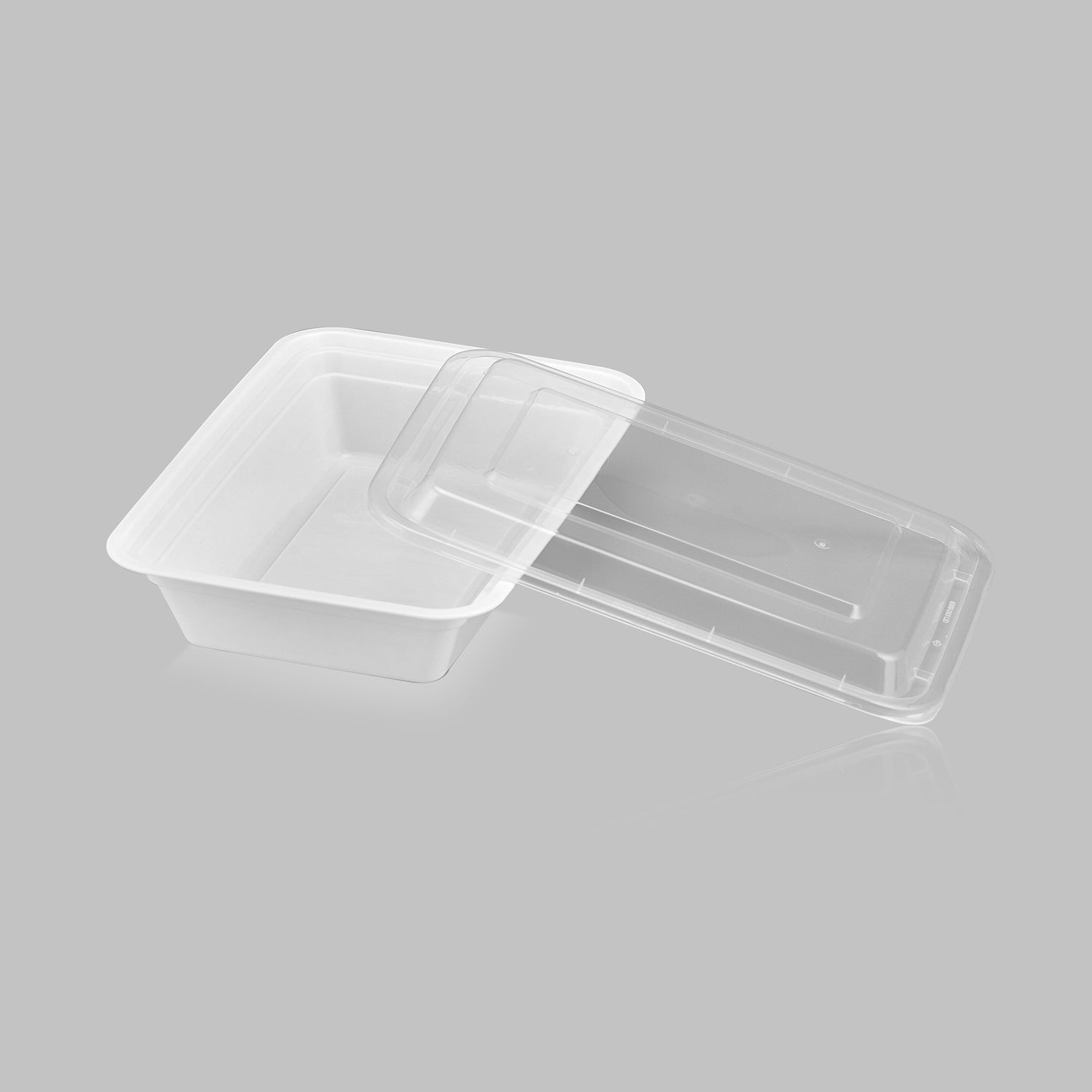 28 oz Value 8" x 6" Rectangular Microwavable Combo (White) - 150/Case - ReztaurantDirect 