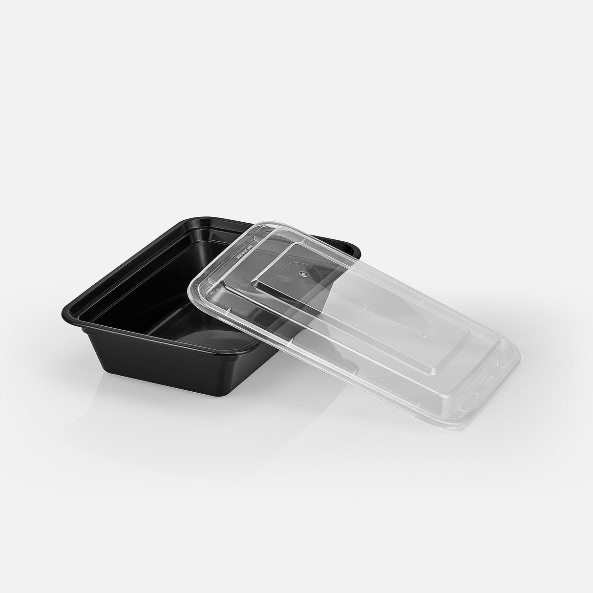 38 oz Value 8" x 6" Rectangular Microwavable Combo (Black) - 150/Case - ReztaurantDirect 