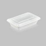 38 oz Value 8" x 6" Rectangular Microwavable Combo (White) - 150/Case - ReztaurantDirect 