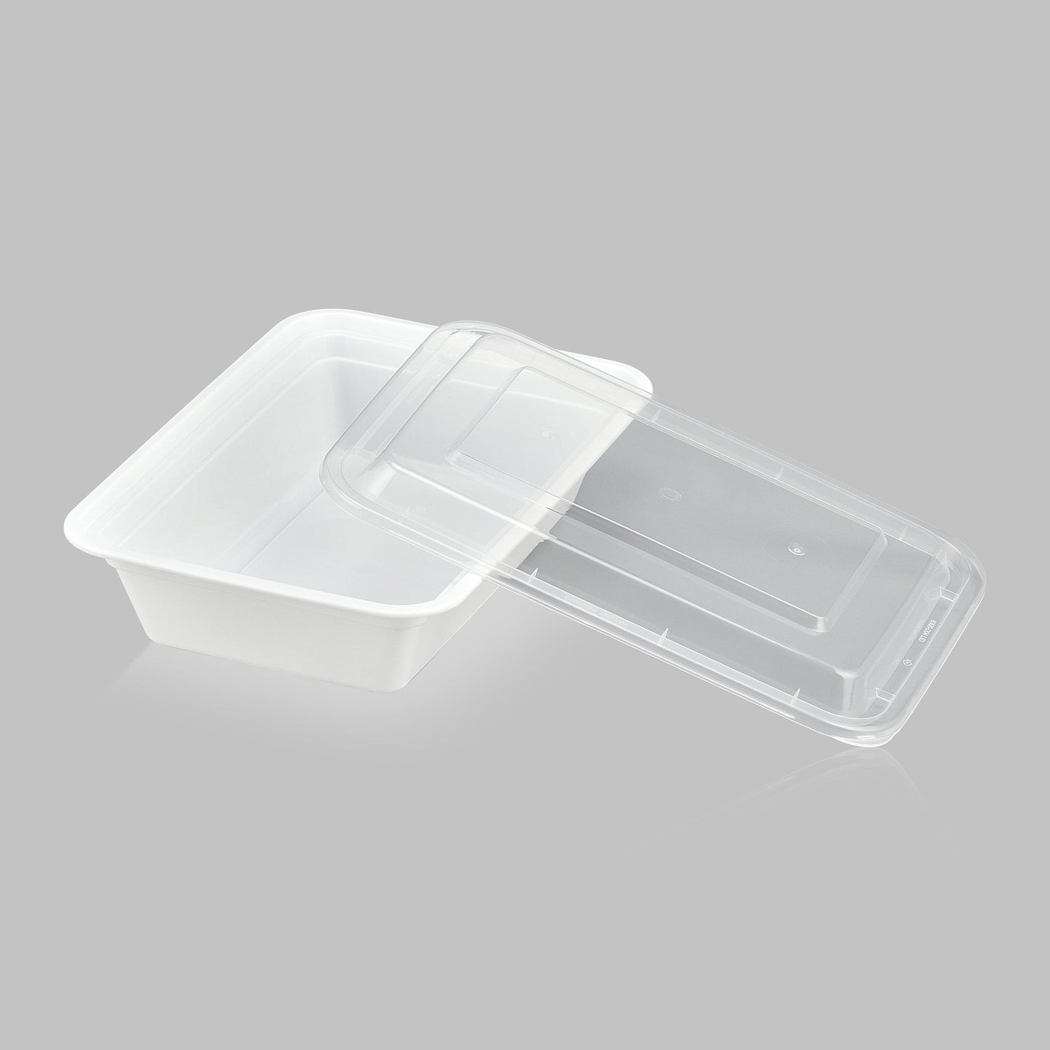 38 oz Value 8" x 6" Rectangular Microwavable Combo (White) - 150/Case - ReztaurantDirect 