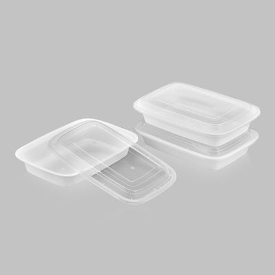 28 oz Value 8" x 6" Oblong Microwavable Combo (White) - 25/Case