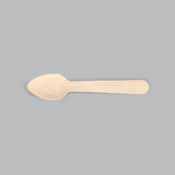 4 1/4" Wooden Teaspoon (Unwrapped) - 1000/Case