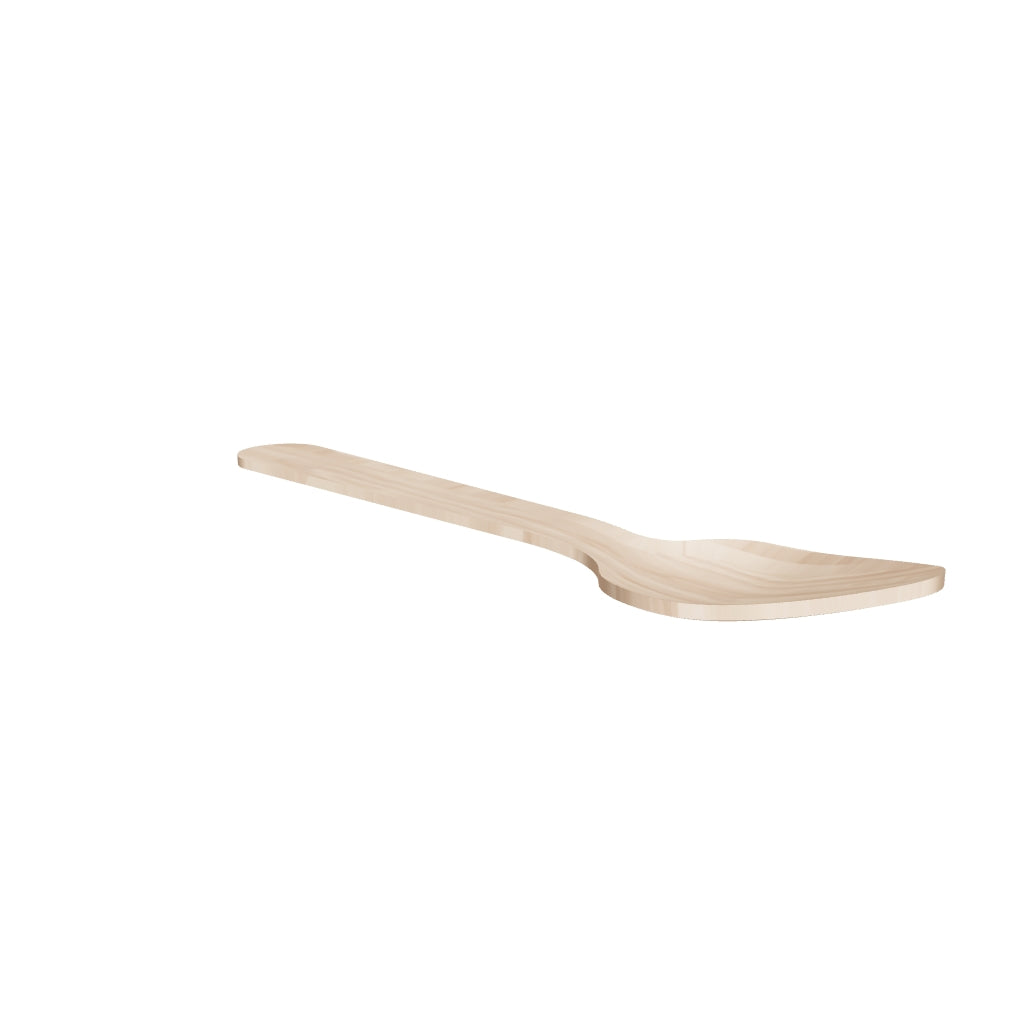 4 1/4" Wooden Teaspoon (Unwrapped) - 1000/Case